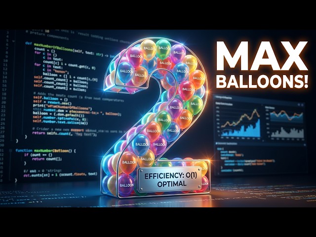 Maximum Number of Balloons - LeetCode 1189 (Python Solution & Explanation)
