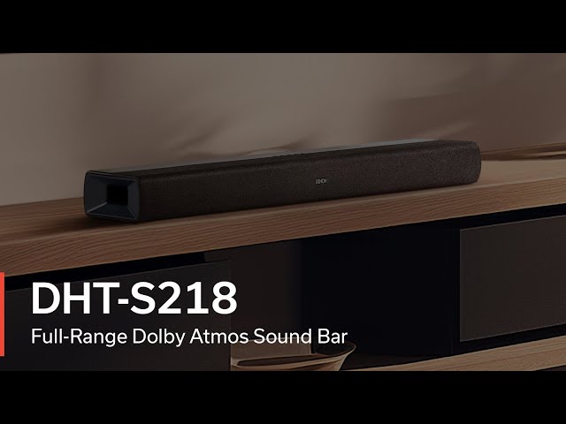 Transform any TV into a home entertainment center with the Denon DHT-S218.