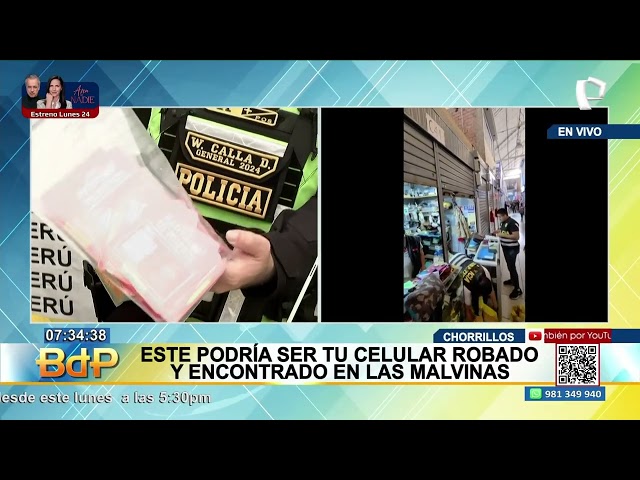 Over 1,000 cell phones seized from “Las Malvinas” in major police operation