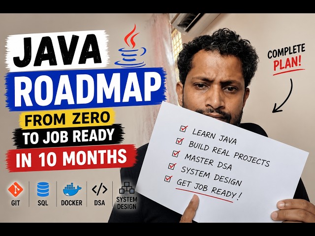 Java Roadmap 2026 🔥 From Zero to Job Ready in 10 Months #Java #programming  #Coding