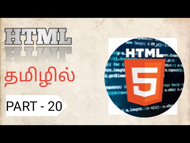 20. HTML Meta Tag Part 2 in Tamil Class   20