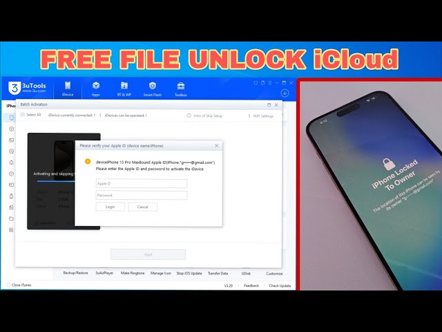 Free File Unlock iPhone Locked to Owner with 3uTools 2025