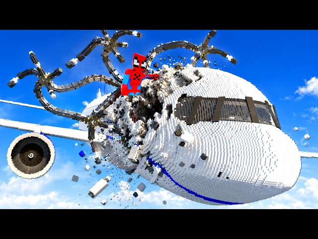 Ragdoll SPIDERMAN Crashes PLANE with DOC OCK ARMS!