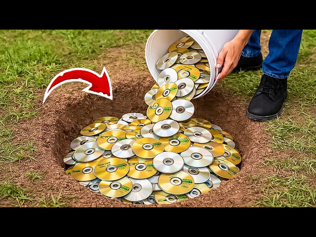 Drop Old CDs into a Hole and See the Amazing Result! | Creation Invention