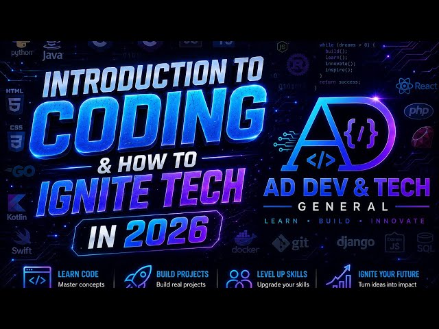 INTRODUCTION TO CODING & HOW TO IGNITE TECH IN 2026