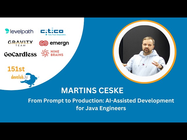 From Prompt to Production: AI-Assisted Development for Java Engineers by Martins Ceske