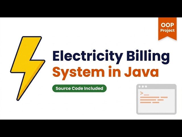 Electricity Billing Management System in Java | Complete OOP Project with Source Code