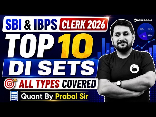 Top 10 DI Sets | All Types Covered | SBI Clerk DI | IBPS Clerk DI | Data Interpretation | Oliveboard