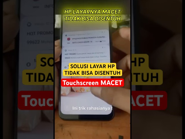 Cara mengatasi layar hp tidak bisa disentuh touchscreen macet tiba tiba tanpa bongkar #shortsviral