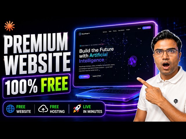 Build a Premium Animated Website for FREE with Claude AI | Free Hosting & Live Deployment