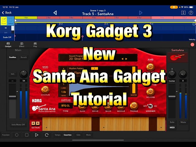 Korg Gadget 3 - The NEW Santa Ana Gadget - Rhythm Guitar Machine - Tutorial & Demo