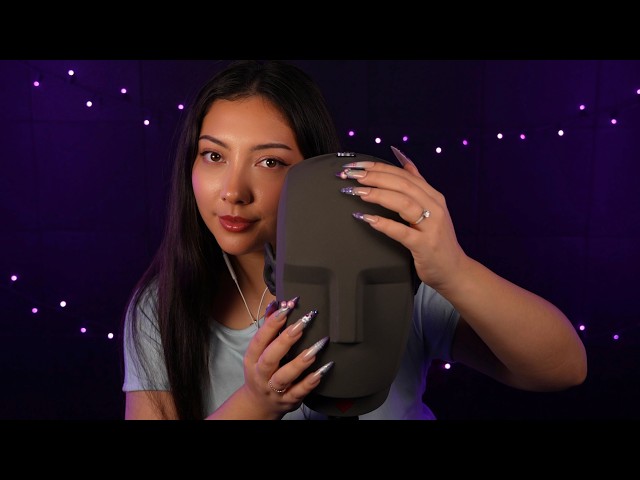 ASMR tapping and scratching ON a $10,000 microphone