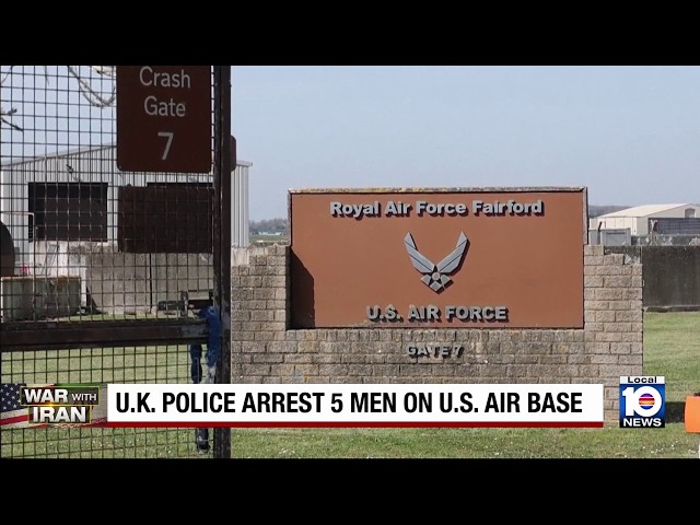 5 in custody after suspected potential terror attack on air base