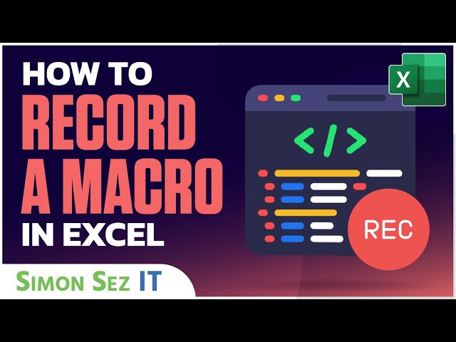 How to Record a Macro in Excel - The Beginner's Guide