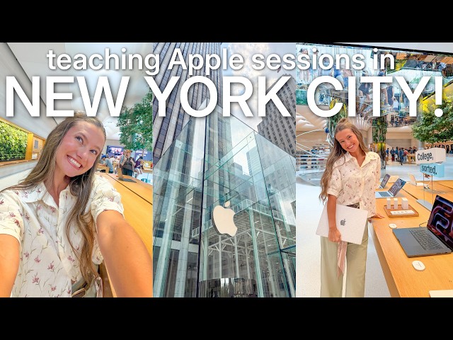 SOLO NYC TRIP VLOG ✨ teaching at Apple Fifth Avenue, coffee runs, meeting up with friends, & more!!