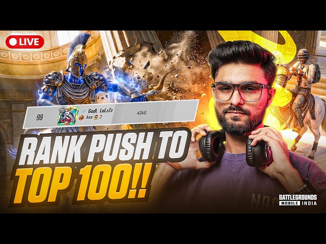 AAJ HOGA TOP 20 ME ENTRY | CONQUEROR RANK PUSH | BGMI LIVE #iQOORankPush
