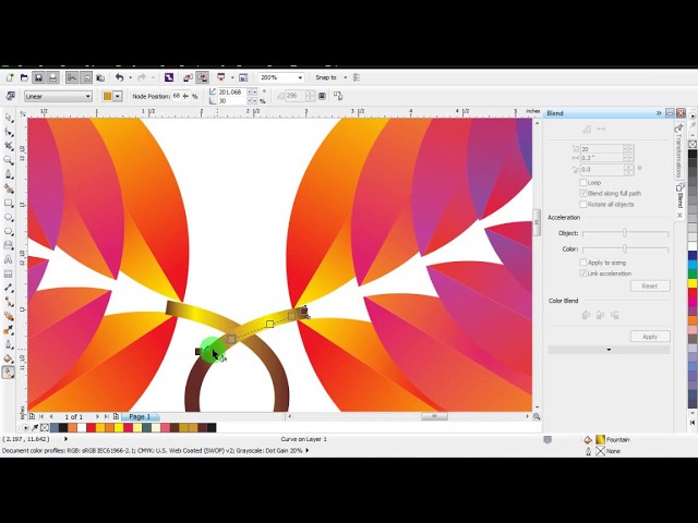 CorelDRAW Tutorial 3D Leaf Logo