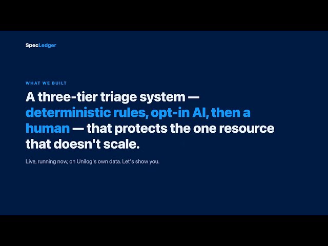 SpecLedger | AI-Powered Industrial Catalogue Enrichment