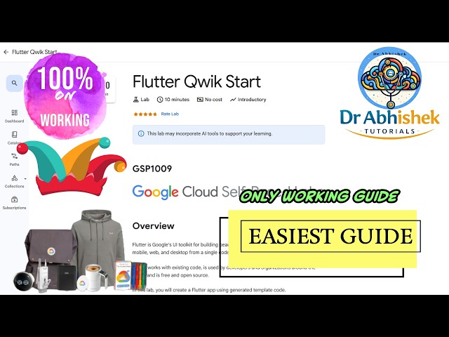 Flutter Qwik Start | APRIL 2026 | #GSP1009 #qwiklabsarcade2026