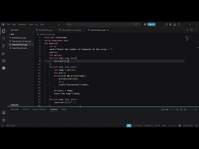 Insertion Sort Explained with Example | How Insertion Sort Works 🔥 | DSA