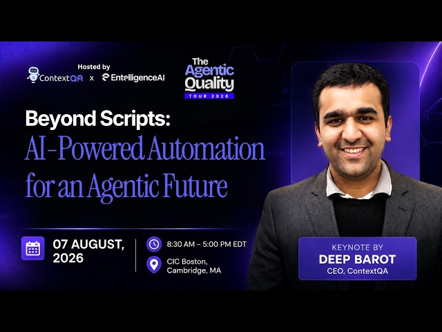 How Agentic AI Is Changing the Future of Quality Engineering | Deep Barot | The Agentic Quality Tour