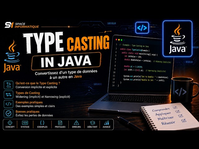 Type Casting InJAVA | Java Programming Tutorial for Beginners | Space Informatique