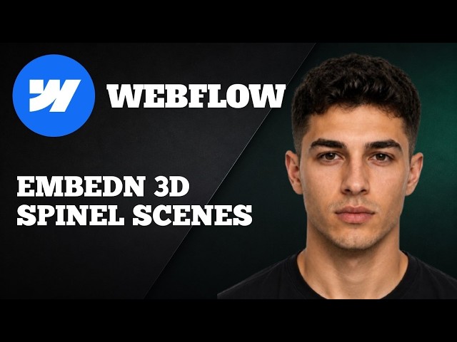 Webflow: How to Embed 3D Spline Scenes (Interactive 3D Web Design Tutorial)