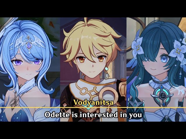 Vodyanitsa exposed Odette's crush on Traveler making her flustered | Genshin Impact 7.0 