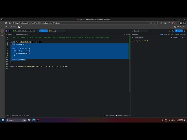 Find Even Numbers from an Array in JavaScript | Simple & Beginner Friendly