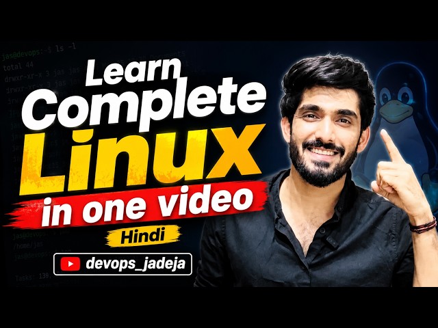 Linux for DevOps (2026) | Complete Beginner to Advanced | Full Course (Hindi) #linux #devops #aws