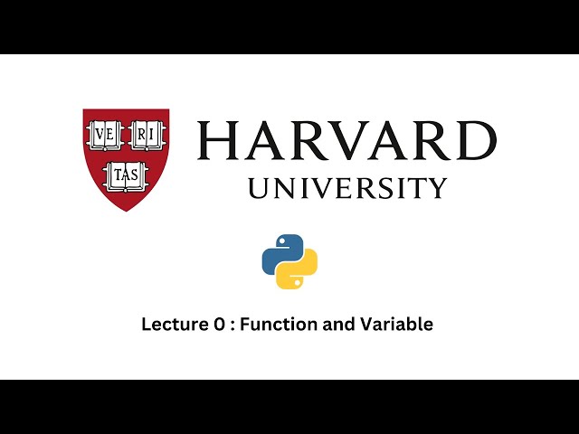 Lecture 0 : python basics by Harvard University @cs50
