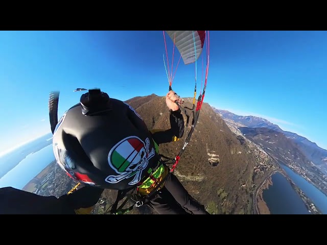21°Volo in parapendio:  Monte cornizzolo 🪂🪂  #italy #insta360 #paragliding #fly #raw