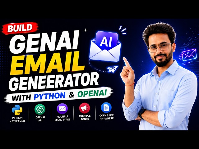 Build GenAI Email Generator with Python, OpenAI & Streamlit | Real-World AI Project