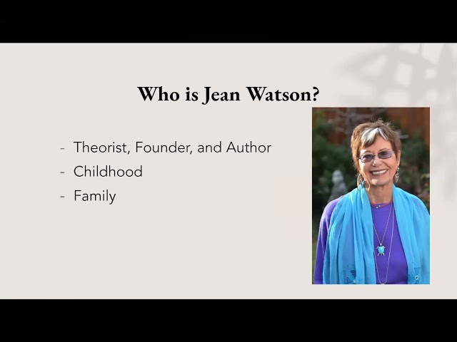 Jean Watson’s Theory of Caring