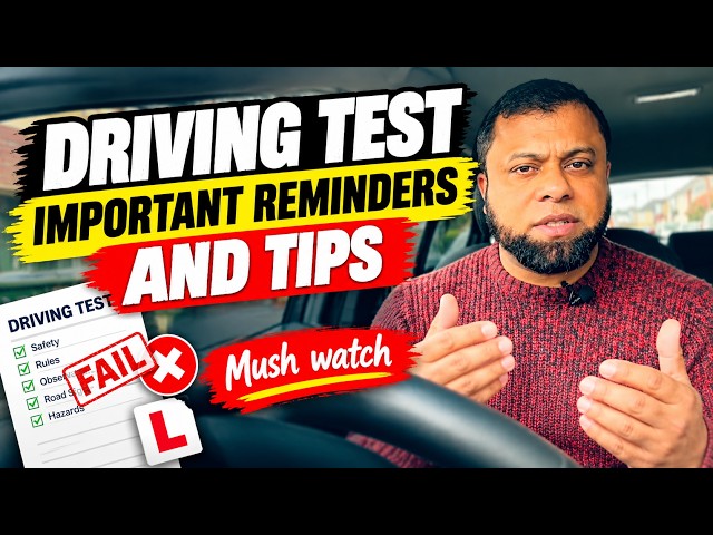 Driving Test Coming Up? Don’t Forget These IMPORTANT Reminders!