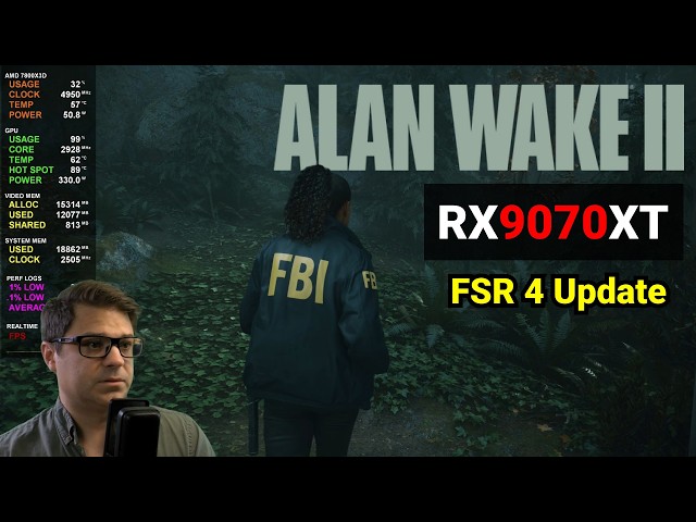 FINALLY! FSR 4 in Alan Wake 2 | RX 9070 XT 4K and 1440p Benchmark