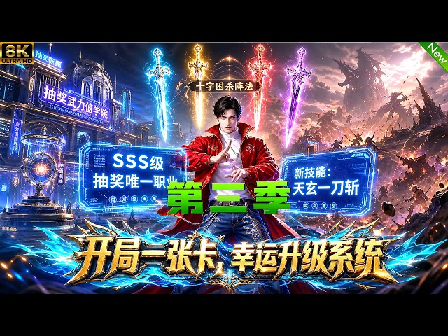 第3季📢🃏穿越全民抽卡的世界，开局抽中世间唯一职业剑阵师，别人毕生追求，而我随手就能抽出！#动漫 #穿越 #anime