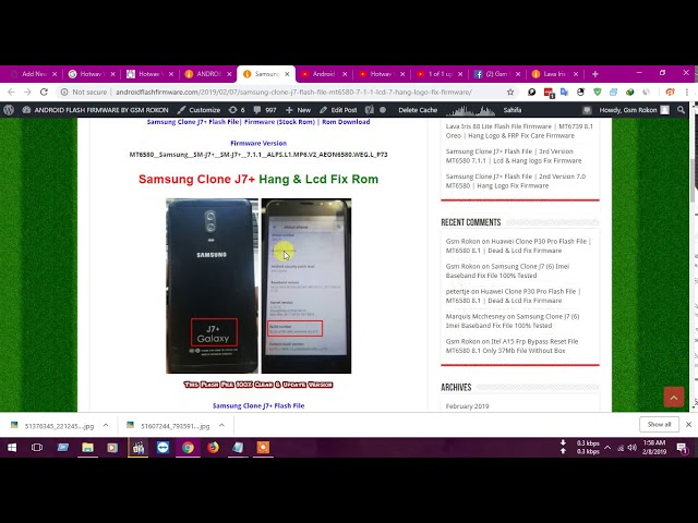 Samsung Clone J7+ Flash File | 3rd Version MT6580 7.1.1 | Lcd & Hang logo Fix Firmware