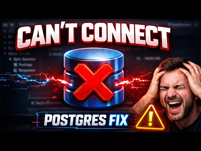 How to Fix Unable to Connect to PostgreSQL Server From PgAdmin4 (2026)