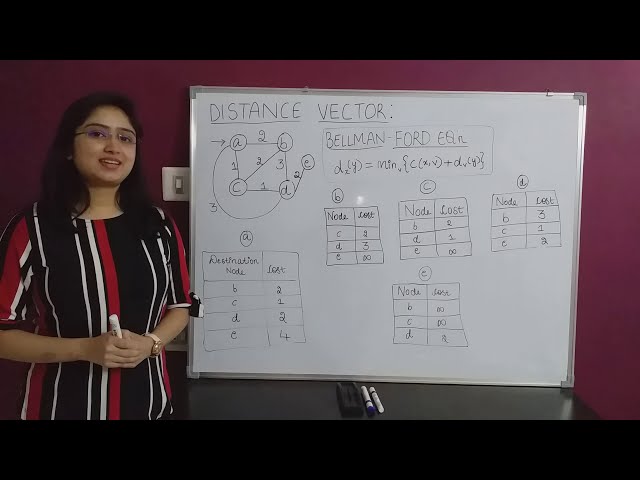 Distance vector routing protocol