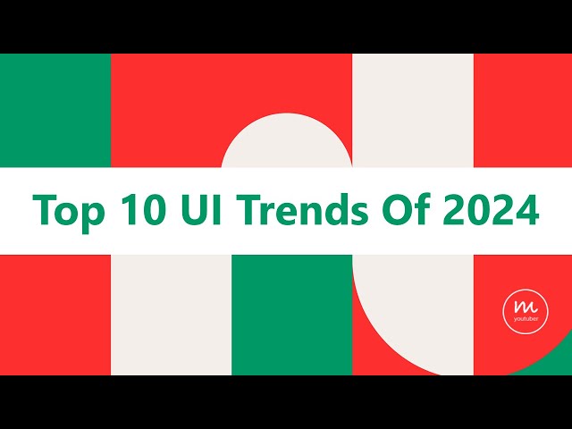 Top 10 UI Trends Of 2024 | #uidesign #uxdesign #uitrends #ui #uiuxdesign #uidesigntutorial  #design
