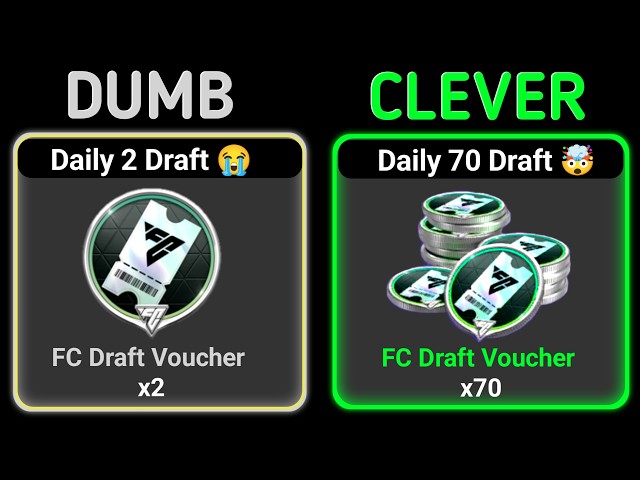 TRICK! FREE 70x Draft Voucher Daily in FC Mobile - 8 Insane Tips & Tricks