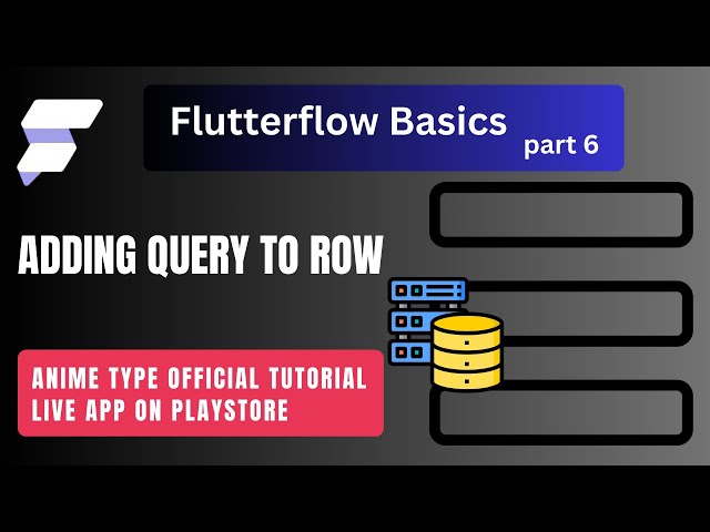 How to Add Backend Query to Row in FlutterFlow | Display Dynamic Data Horizontally