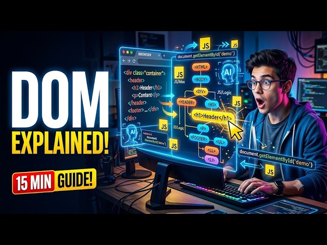 JavaScript DOM Complete Tutorial for Beginners | DOM Manipulation Made Easy | #jsdom