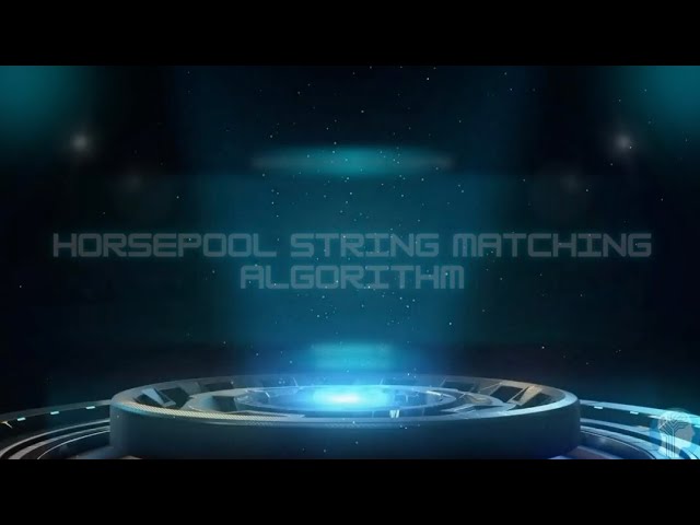 Horspool String Matching Algorithm Explained | Fast Pattern Searching in ADA