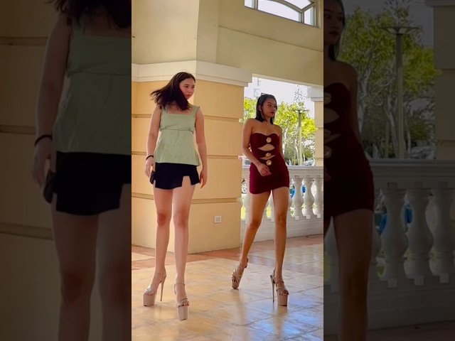 Walking Like a Dream ❤️ || high heel 👠#highlights#fypジ#DVMA #model #heels @Maytripolii