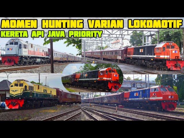 [Hunting Kereta Api] Momen Varian Lokomotif Kereta Api Java Priority