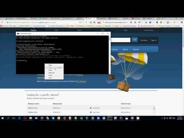 Robotframework Installation with RIDE IDE
