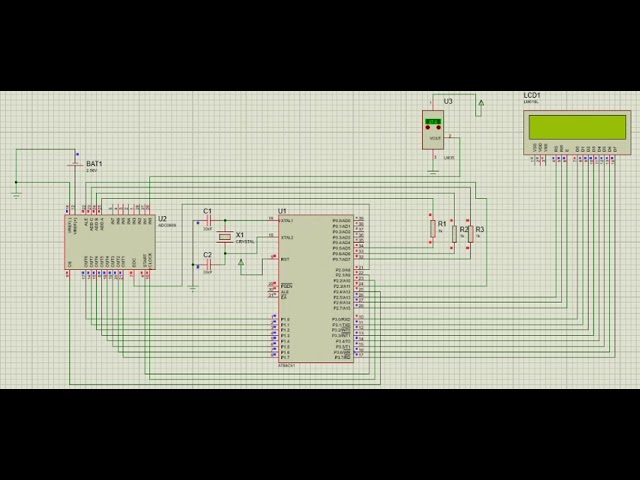 Digital thermometer using 8051 Micro controller with Keil and Proteus simulation