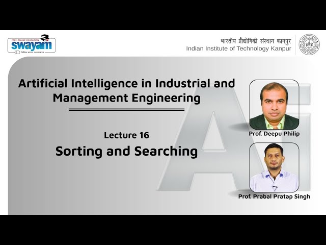 Lecture 16: Sorting and Searching